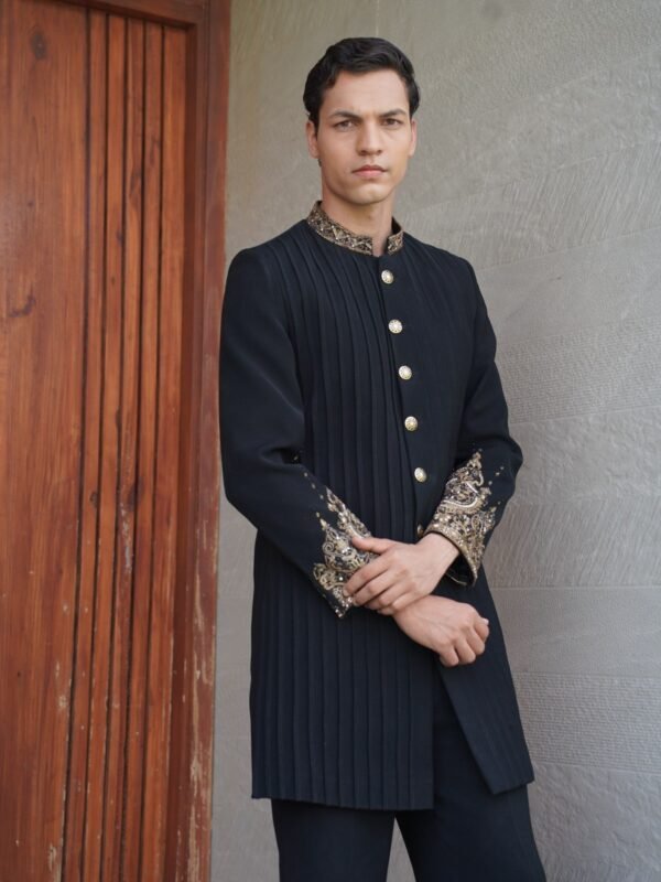 Floral Garden Bandhgala Jacket — detail