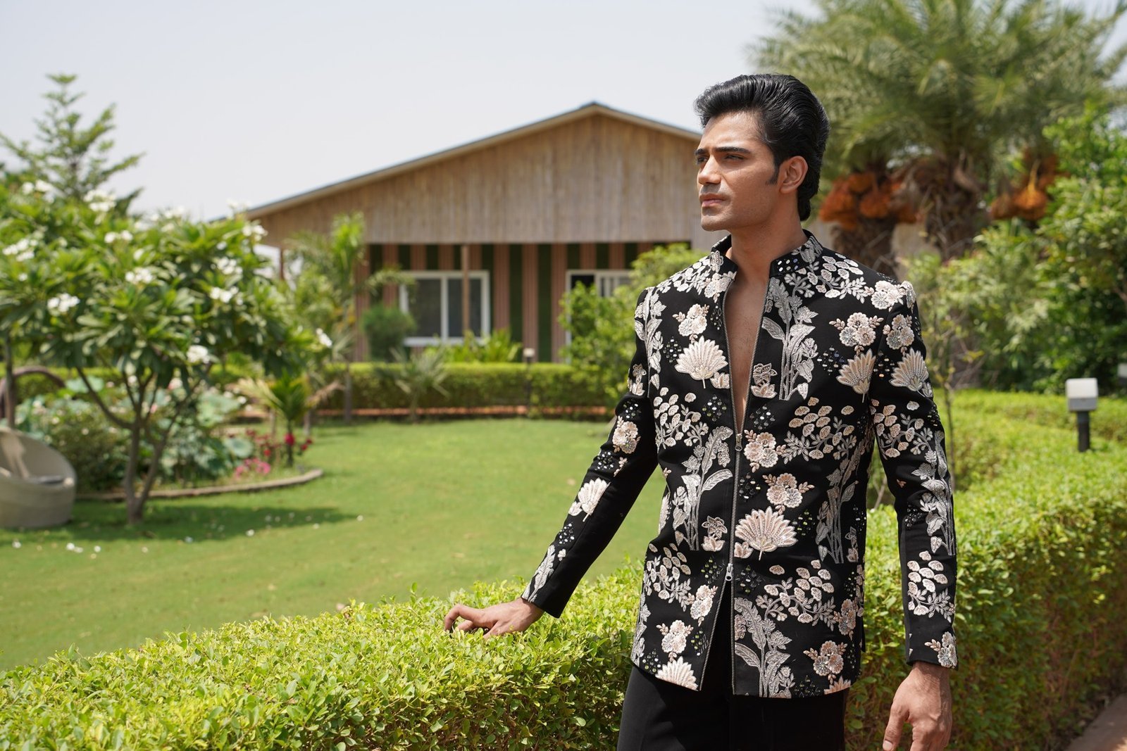 Floral Garden Bandhgala Jacket