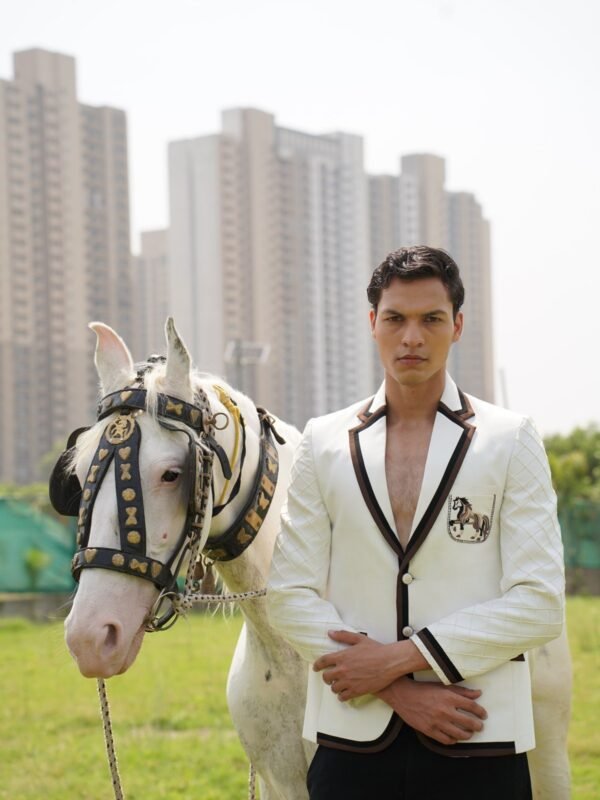 Pearl-Button Sherwani Set
