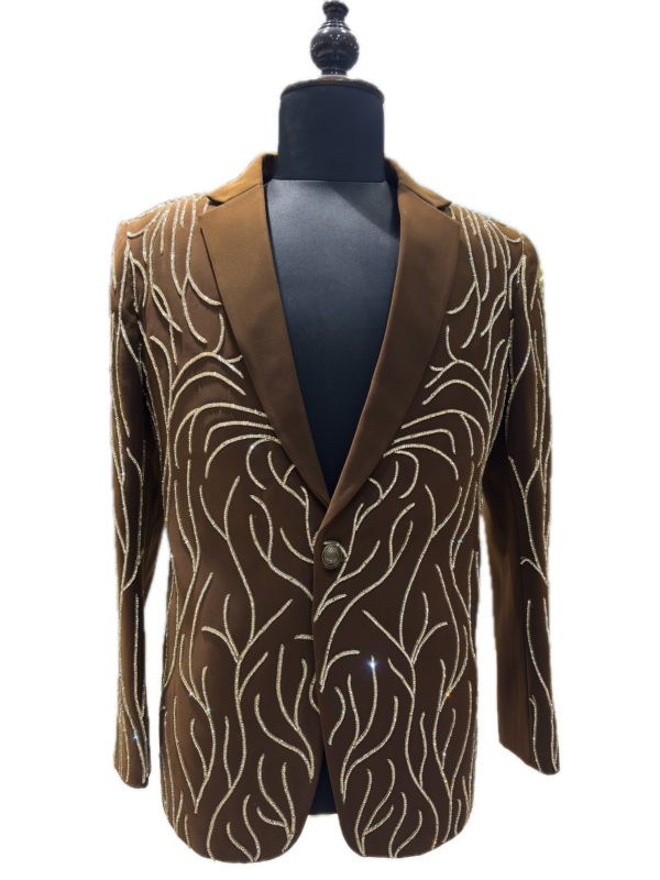 Bronze Gold-Branch Tuxedo — detail