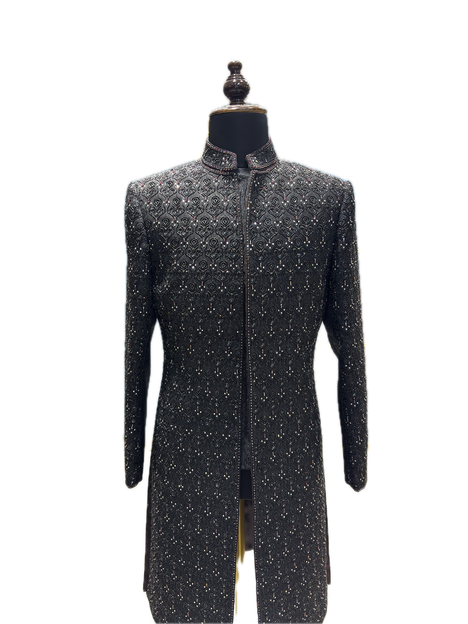 Graphite Textured Sherwani