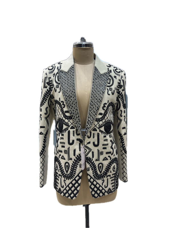 Ivory Baroque Brocade Jacket