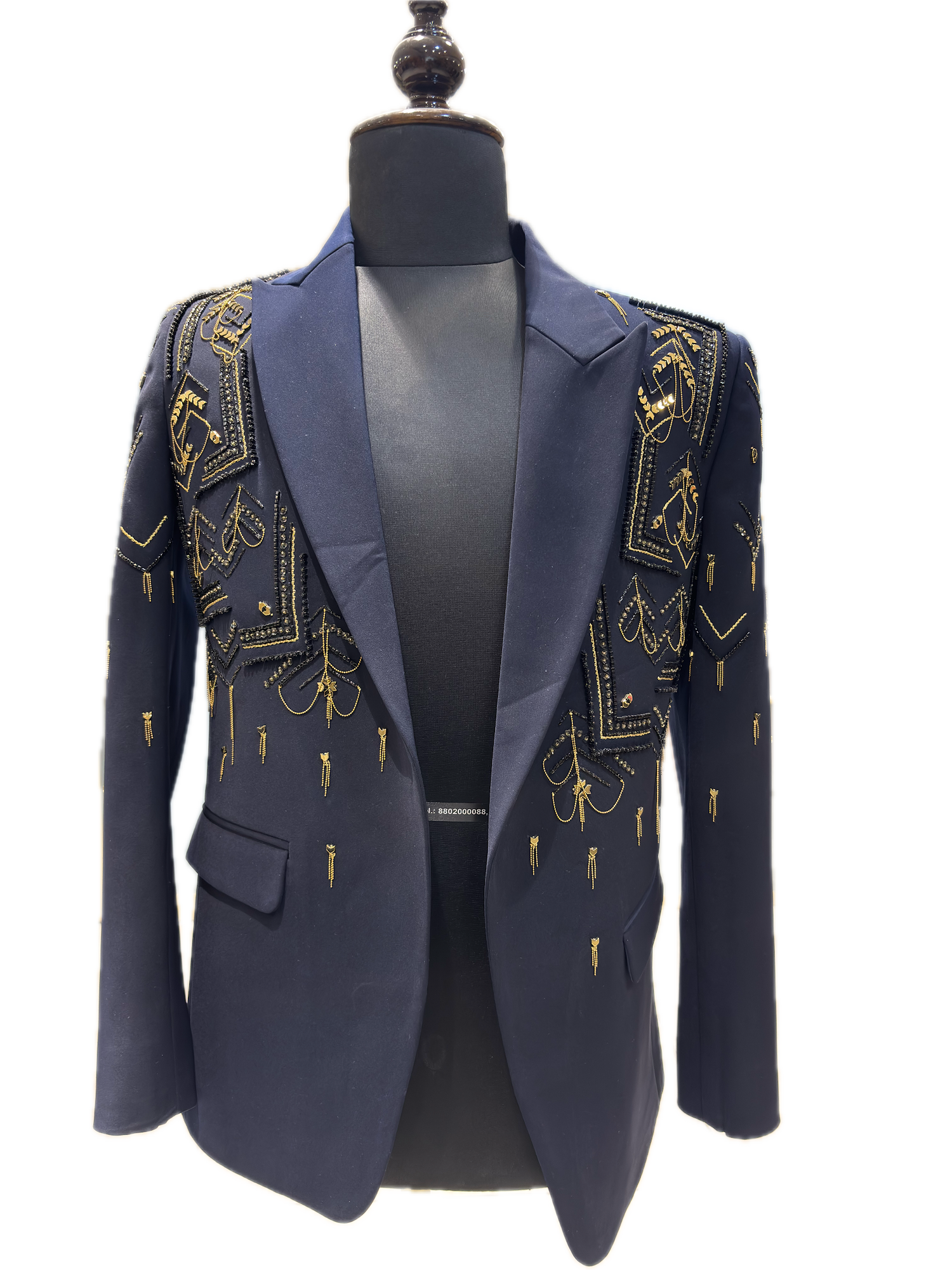 Navy Gold-Sprig Tuxedo
